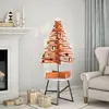 vidaXL Arbre de Noël en bois pour décoration 100 cm bois de pin massif