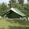 vidaXL Tente familiale avec toit Vert et blanc 315 x 286 x 200 cm