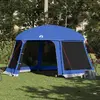 vidaXL Tente de piscine moustiquaire amovible parois maille bleu azur