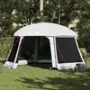 vidaXL Tente piscine toit amovible parois maille gris 512x458 cm