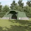 vidaXL Tente familiale avec toit Vert et gris 721 x 335 x 212 cm