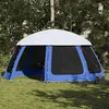 vidaXL Tente de piscine moustiquaire amovible parois maille bleu azur