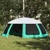 vidaXL Tente piscine toit amovible parois maille vert d'eau 690x690 cm