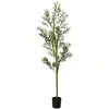 vidaXL Olivier artificiel 800 feuilles 200 cm vert