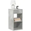 vidaXL Tables de chevet avec tiroir 2 pcs gris béton 35x34x66,5 cm