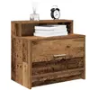 vidaXL Tables de chevet avec tiroir 2 pcs vieux bois 51x31x47 cm