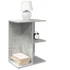 vidaXL Tables de chevet 2 pcs gris béton 46,5x29x61 cm bois ingénierie