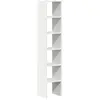vidaXL Bibliothèques 2 pcs empilable blanc 30x30x80 cm bois ingénierie