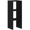 vidaXL Bibliothèque empilable chêne noir 30x30x80 cm bois d'ingénierie