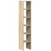 vidaXL Bibliothèques 2 pcs empilable chêne sonoma bois d'ingénierie