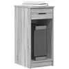 vidaXL Support de tour d'ordinateur et tiroir sonoma gris 35x45x77 cm