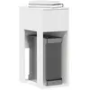 vidaXL Support de tour d'ordinateur avec tiroir blanc 30x44x74 cm