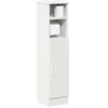 vidaXL Meuble de salle de bain avec porte-rouleau blanc 20,5x22x90 cm