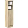vidaXL Meuble de salle de bain avec porte-rouleau chêne sonoma