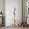 vidaXL - Kerstdecoratie - kerstboom - 150 - cm - massief - grenenhout