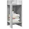 vidaXL Tables d'appoint 2 pcs avec étagère sonoma gris 25,5x27x60 cm