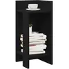 vidaXL Tables d'appoint 2 pcs avec étagère noir 25,5x27x60 cm