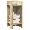 vidaXL Tables d'appoint 2 pcs avec étagère chêne sonoma 25,5x27x60 cm