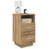 vidaXL Table de chevet avec 2 tiroirs chêne artisanal 36x36x68 cm
