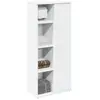 vidaXL Meuble de salle de bain avec porte-rouleau blanc 39x22x90 cm