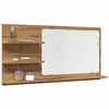 vidaXL Armoire à miroir de salle de bain chêne artisanal 90x11x45 cm