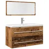vidaXL Ensemble de meubles salle de bain 2 pcs bois d'ingénierie