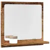 vidaXL Armoire à miroir de salle de bain vieux bois bois d'ingénierie