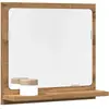 vidaXL Armoire à miroir de salle de bain chêne artisanal 40x11x37 cm
