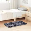 Tapis Shaggy à poils longs gris foncé 60x100 cm polyester Vidaxl