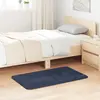 vidaXL Tapis Shaggy à poils longs bleu marine 60x100 cm polyester