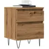 vidaXL Table de chevet chêne artisanal 40x35x50 cm bois d’ingénierie