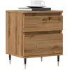 vidaXL Table de chevet chêne artisanal 40x35x50 cm bois d’ingénierie