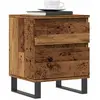 vidaXL Table de chevet vieux bois 40x35x50 cm bois d’ingénierie