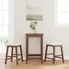 vidaXL chaises de bar avec coussins 2 pcs marron bois massif d'hévéa