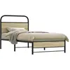 vidaXL Cadre de lit sans matelas 75x190cm chêne sonoma bois ingénierie