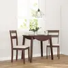 vidaXL Chaises à manger coussins 2 pcs marron bois massif caoutchouc