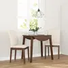 vidaXL Chaises à manger coussins 2 pcs marron bois massif caoutchouc