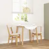 vidaXL Chaises à manger coussins 2 pcs bois massif caoutchouc