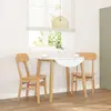 Vidaxl Chaises À Manger 2 Pcs Bois Massif Caoutchouc