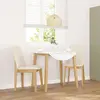 vidaXL Chaises à manger coussins 2 pcs bois massif caoutchouc