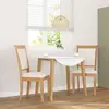 vidaXL Chaises à manger coussins 2 pcs naturel bois massif caoutchouc