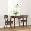 vidaXL Chaises à manger coussins 2 pcs marron bois massif caoutchouc