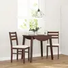 vidaXL Chaises à manger coussins 2 pcs marron bois massif caoutchouc