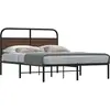 vidaXL Cadre de lit sans matelas 120x190 cm chêne marron