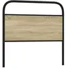 vidaXL Tête de lit chêne sonoma 100 cm acier et bois d'ingénierie