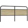 vidaXL Tête de lit chêne sonoma 180 cm acier et bois d'ingénierie