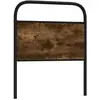vidaXL Tête de lit chêne fumé 80 cm acier et bois d'ingénierie