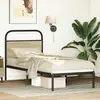 vidaXL Tête de lit chêne sonoma 75 cm acier et bois d'ingénierie