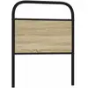 vidaXL Tête de lit chêne sonoma 80 cm acier et bois d'ingénierie