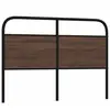 vidaXL Tête de lit chêne marron 120 cm acier et bois d'ingénierie